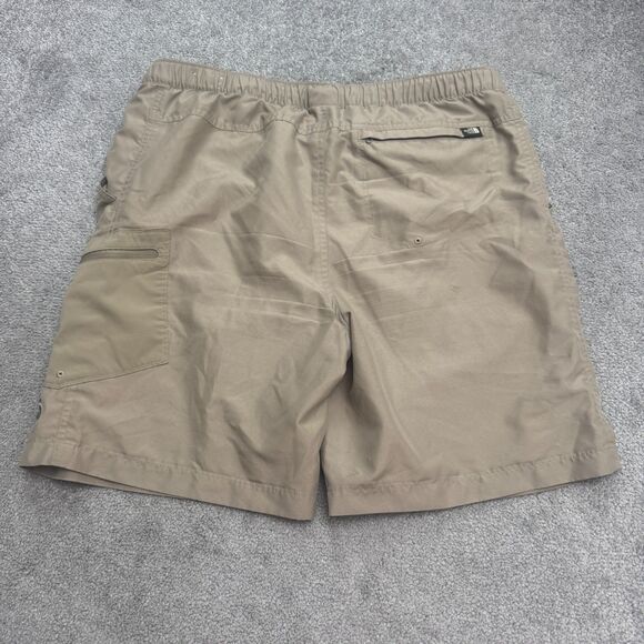 The North Face Class V Belted Cargo Shorts Mens Large Khaki Brown Outdoor Hike - Picture 2 of 16
